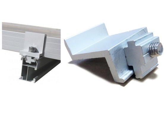 Боковой зажим для крепления солнечного модуля 35мм