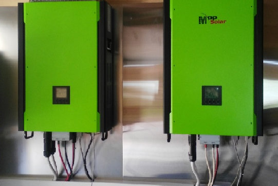 Гибридная фотоэлектрическая станция общей мощностью 20кВт.