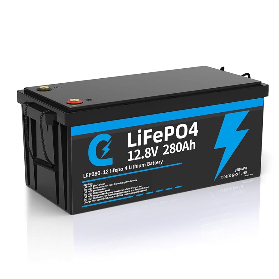 LiFePO4 12V 280–304Ah моноблок аккумулятор с Bluetooth BMS